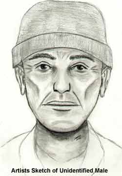 Artists Sketch of Unidentified Male