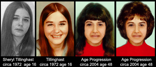 Photos of Missing Person Sheryl Tillinghast