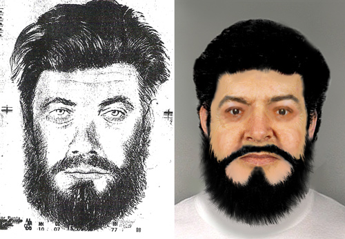Composite drawing and Computer Image of Unidentified Person
