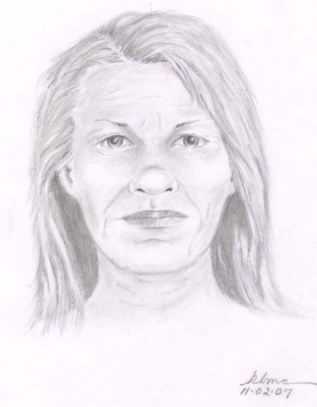 Sketch of unidentified person
