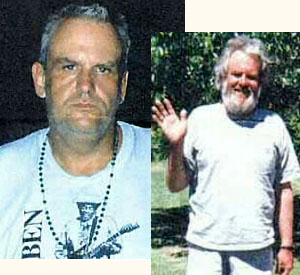 head photo of Arthur P. Deering along with another photo of Arthur wearing a t-shirt waving